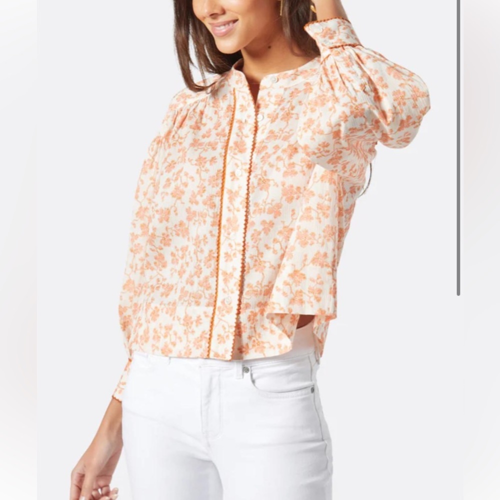 Joie | Blaine Long-Sleeve Cotton Blouse Size XXS